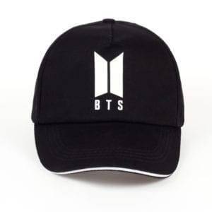 BTS Baseball Cap Caps New Logo cb5feb1b7314637725a2e7: black 