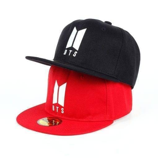 BTS Unisex Cap Caps New Logo cb5feb1b7314637725a2e7: black|Red