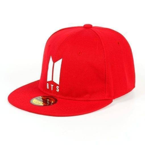 BTS Unisex Cap Caps New Logo cb5feb1b7314637725a2e7: black|Red