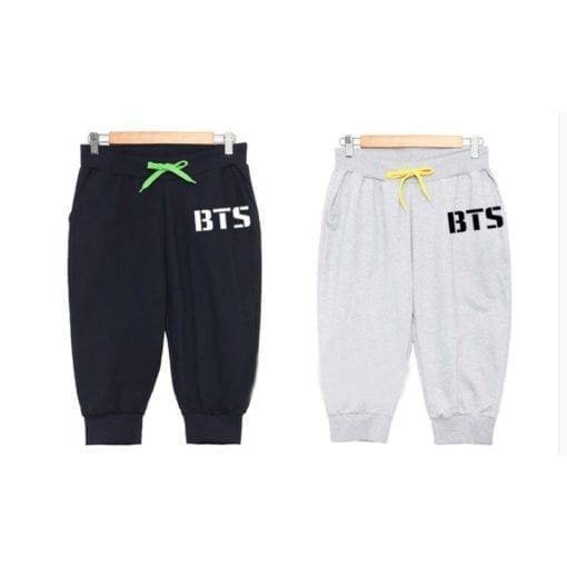 BTS Casual Pants Leggings cb5feb1b7314637725a2e7: gray|Blue