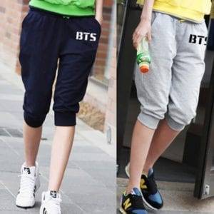 BTS Casual Pants Leggings cb5feb1b7314637725a2e7: gray|Blue 