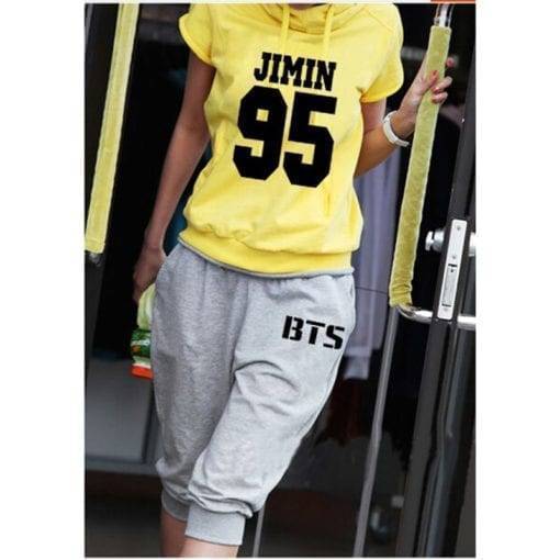 BTS Casual Pants Leggings cb5feb1b7314637725a2e7: gray|Blue