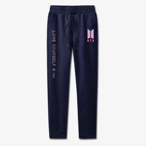 BTS Love Yourself Her Pants Leggings Love Yourself 'Her' cb5feb1b7314637725a2e7: black|gray|Navy Blue|white|Black / White|Gray / Black|Navy / White|Pink|Pink / Black|White / Black