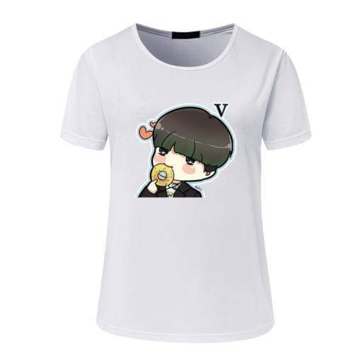 BT21 Chibi T-Shirt BT21 T-Shirts cb5feb1b7314637725a2e7: Blue|Browm / Black|Brown|Green|Orange|Pink|White / Brown