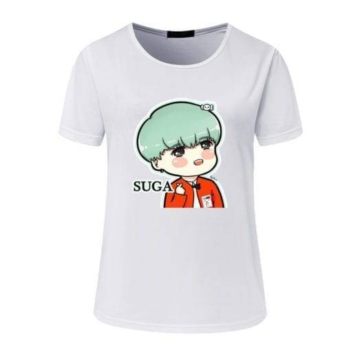 BT21 Chibi T-Shirt BT21 T-Shirts cb5feb1b7314637725a2e7: Blue|Browm / Black|Brown|Green|Orange|Pink|White / Brown