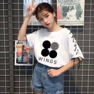 BTS Wings T-shirt BTS Wings Merch T-Shirts a1fa27779242b4902f7ae3: Jimin|Jin|Jung Kook|Rap Monster|Suga|V|JHOPE 