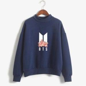 BTS Fleece Sweatshirt New Logo Sweatshirts cb5feb1b7314637725a2e7: black|white|Blue|Grey|Khaki|Navy|Pink|Wine 