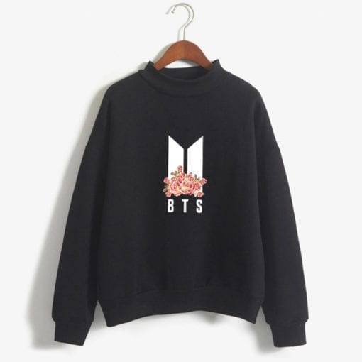 BTS Fleece Sweatshirt New Logo Sweatshirts cb5feb1b7314637725a2e7: black|white|Blue|Grey|Khaki|Navy|Pink|Wine