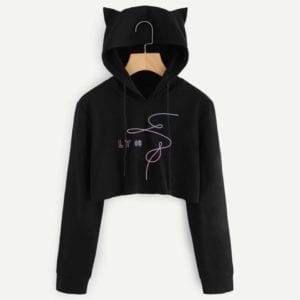 BTS Cropped Hoodie Hoddies & Jackets a1fa27779242b4902f7ae3: Fake|Fake Love|Love Yourself / Pink|Love Yourself / Purple|Love Yourself / White|LY|So Sick|Tear|World Tour / Pink|World Tour / White 