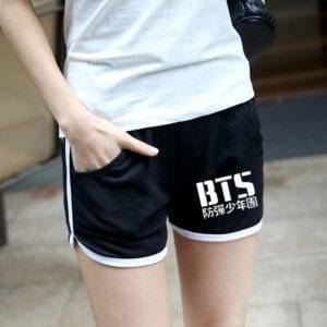 BTS Casual Shorts Classic logo Shorts cb5feb1b7314637725a2e7: J-Hope|Jin|Suga|V|BTS|JIMIN|JUNGKOOK|RAP MON 