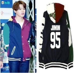 BTS Jimin’s Baseball Jacket Bangtan Fashion Hoddies & Jackets a1fa27779242b4902f7ae3: J-Hope|Jimin|Jin|Jung Kook|Rap Monster|Suga|V|Blank 