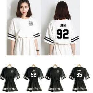 BTS Mini Dress Dresses cb5feb1b7314637725a2e7: J HOPE / Black|J HOPE / White|JIMIN / Black|JIMIN / White|JIN / Black|JIN / White|JUNG KOOK / Black|JUNG KOOK / White|RAP MONSTER / Black|RAP MONSTER / White|SUGA / Black|SUGA / White|V / Black|V / White 