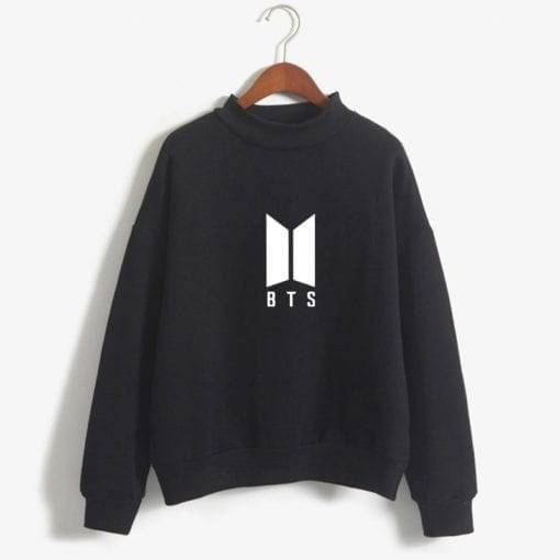 BTS Lovely Sweatshirt New Logo Sweatshirts cb5feb1b7314637725a2e7: black|Blue|Grey|Khaki|Navy|Pink|Wine