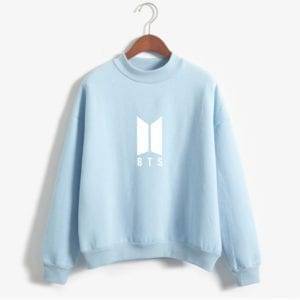 BTS Lovely Sweatshirt New Logo Sweatshirts cb5feb1b7314637725a2e7: black|Blue|Grey|Khaki|Navy|Pink|Wine 