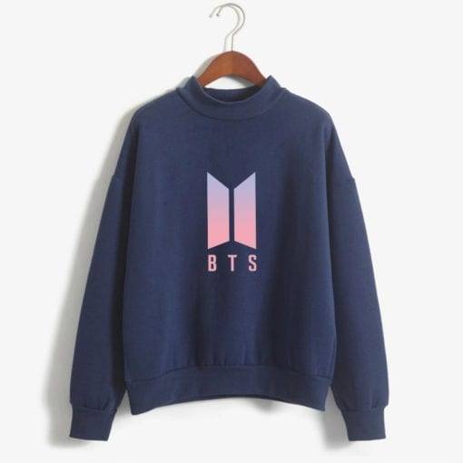 BTS Women’s Sweatshirts New Logo Sweatshirts cb5feb1b7314637725a2e7: black|gray|Blue|Khaki|Navy|Pink|Wine