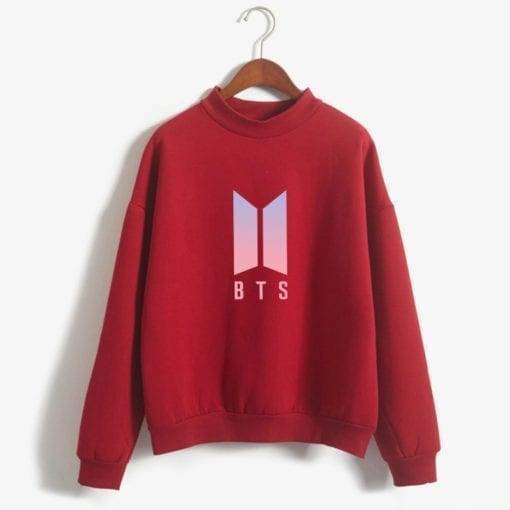 BTS Women’s Sweatshirts New Logo Sweatshirts cb5feb1b7314637725a2e7: black|gray|Blue|Khaki|Navy|Pink|Wine