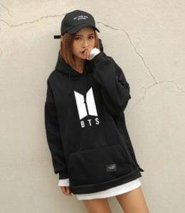 BTS Long Hoodie Hoddies & Jackets New Logo cb5feb1b7314637725a2e7: black|Army Green|Red 