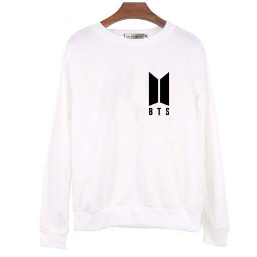 BTS Logo Sweatshirt New Logo Sweatshirts cb5feb1b7314637725a2e7: black|gray|white