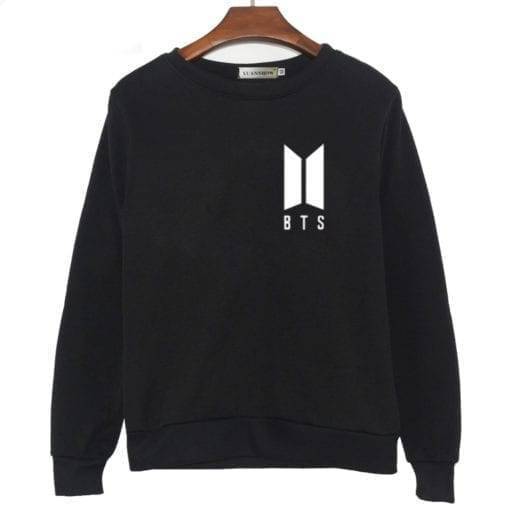 BTS Logo Sweatshirt New Logo Sweatshirts cb5feb1b7314637725a2e7: black|gray|white