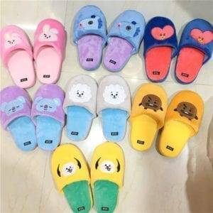 BT21 Q Styles Plush Slippers Accessories Activewear BT21 cb5feb1b7314637725a2e7: CHIMMY|COOKY|KOYA|MANG|RJ|SHOOKY|TATA 