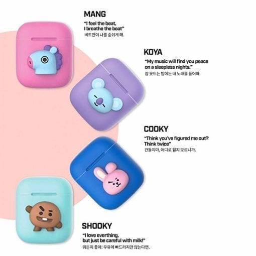 BT21 Protective Case For Airpods Accessories Airpods BT21 a1fa27779242b4902f7ae3: J-Hope|Jimin|Jin|Jung Kook|Rap Monster|Suga|V