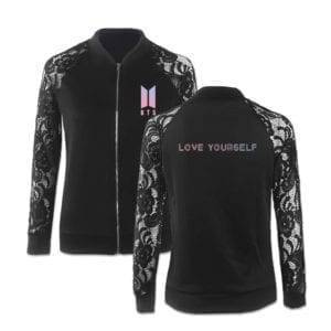 BTS Love Yourself Hip Hop Jacket Hoddies & Jackets Love Yourself 'Answer' Love Yourself 'Her' Love Yourself 'Tear' New Logo cb5feb1b7314637725a2e7: black 