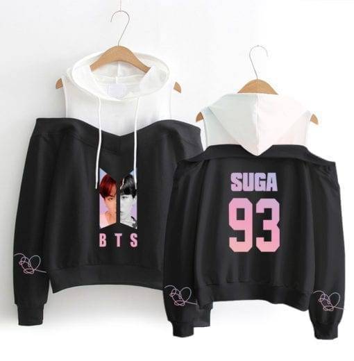 Exclusive BTS Long Sleeve Off-Shoulder Hoodies Bangtan Fashion Hoddies & Jackets cb5feb1b7314637725a2e7: black|gray|gray-29|pink-10|black|black|black|black|black|black|gray|gray|gray|gray|gray|Pink|pink|pink|pink|pink|pink