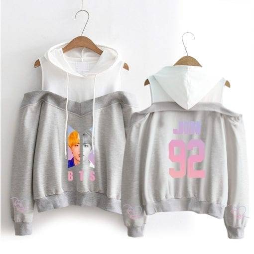 Exclusive BTS Long Sleeve Off-Shoulder Hoodies Bangtan Fashion Hoddies & Jackets cb5feb1b7314637725a2e7: black|gray|gray-29|pink-10|black|black|black|black|black|black|gray|gray|gray|gray|gray|Pink|pink|pink|pink|pink|pink