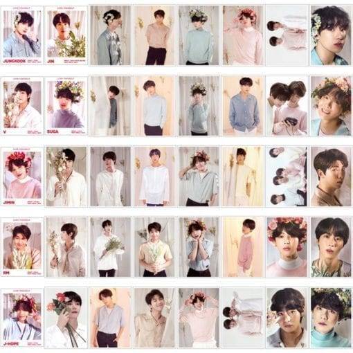 Kpop BTS World Tour Love Yourself Polaroid Lomo Photo Card Jungkook Jimin Suga HD Photocard 40pcs/set PhotoCard Brand Name: AKOLION