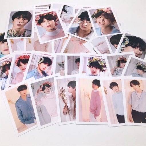 Kpop BTS World Tour Love Yourself Polaroid Lomo Photo Card Jungkook Jimin Suga HD Photocard 40pcs/set PhotoCard Brand Name: AKOLION