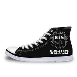 BTS High Top Canvas Unisex Leisure Sneakers BulletProof Vest New Logo Sneakers & Shoes cb5feb1b7314637725a2e7: AK customized 