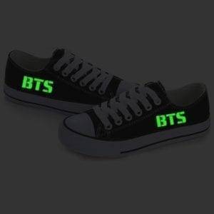 BTS Low Canvas Classic Casual Shoes Classic logo Sneakers & Shoes cb5feb1b7314637725a2e7: black|Luminous 