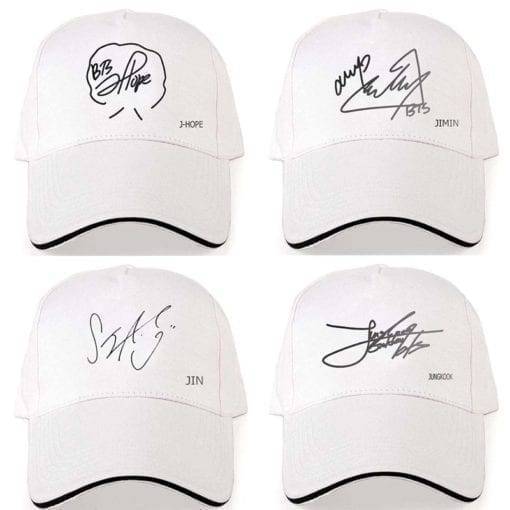 BTS Members Signature Caps (3 colours) Caps cb5feb1b7314637725a2e7: J-Hope|J-HOPE-15|J-HOPE-8|JIMIN-16|JIMIN-9|Jin|JIN-10|JIN-17|JUNGKOOK-11|JUNGKOOK-18|Random|RM|RM-12|RM-19|Suga|SUGA-13|SUGA-20