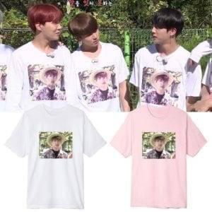 BTS Jungkook Hawaii Style Summer Cotton T-Shirts T-Shirts cb5feb1b7314637725a2e7: black|gray|Navy Blue|white|Pink 