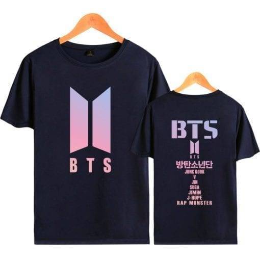 BTS Women/Men Concert Album Fans Support Bangtan Boys New Logo T-Shirts cb5feb1b7314637725a2e7: black|Black-6|gray|gray-8|Navy-7|white|white-5|Navy