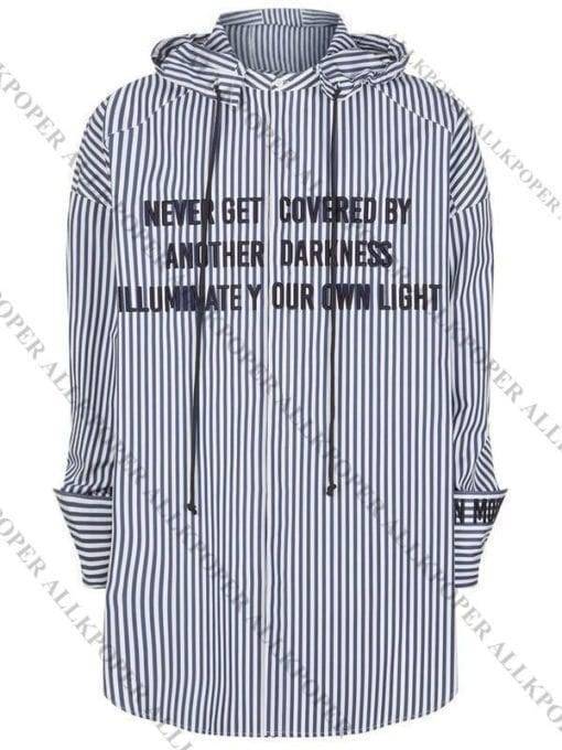 BTS JIMIN Striped Shirt Bangtan Fashion BTS Wings Merch 6f6cb72d544962fa333e2e: L|M