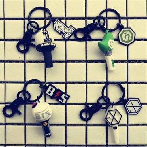 BT21 3D Army Bomb Light Stick Keychain Accessories BT21 Key Chain cb5feb1b7314637725a2e7: EXO|GOT7|WANNA ONE|BTS