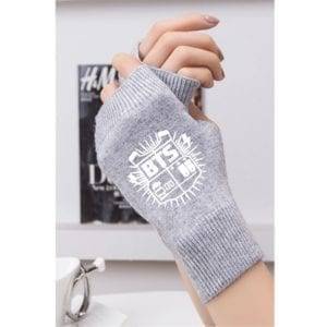 BTS Logo Printed Kashmir Knitted Warm Half-finger Gloves Accessories BulletProof Vest Gloves New Logo cb5feb1b7314637725a2e7: BTS1 black|BTS1 brown|BTS1 gray|BTS1 red|BTS2 black|BTS2 brown|BTS2 gray|BTS2 red|BTS3 black|BTS3 brown|BTS3 gray|BTS3 red|BTS4 black|BTS4 brown|BTS4 gray|BTS4 red 