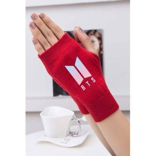 BTS Logo Printed Kashmir Knitted Warm Half-finger Gloves Accessories BulletProof Vest Gloves New Logo cb5feb1b7314637725a2e7: BTS1 black|BTS1 brown|BTS1 gray|BTS1 red|BTS2 black|BTS2 brown|BTS2 gray|BTS2 red|BTS3 black|BTS3 brown|BTS3 gray|BTS3 red|BTS4 black|BTS4 brown|BTS4 gray|BTS4 red