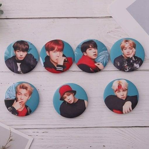 BTS Brooch Pin Badge For Clothes Accessories Badges 8d255f28538fbae46aeae7: 01|02|03|04|05|06|07