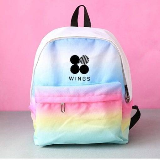 BTS Rainbow Backpack Backpack BTS Wings Merch BulletProof Vest New Logo Young Forever cb5feb1b7314637725a2e7: 01|02|03|04|05|06