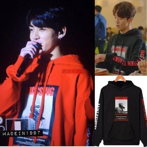 BTS Jungkook MISSING Hoodie Bangtan Fashion Hoddies & Jackets cb5feb1b7314637725a2e7: black|gray|white|Pink|Red