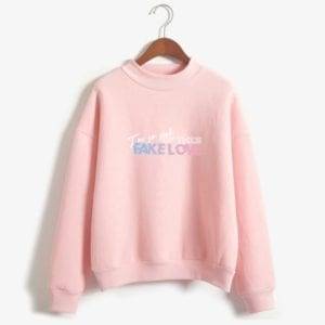 BTS- I am so sick of this Fake Love Sweatshirt Sweatshirts cb5feb1b7314637725a2e7: black|Blue|Grey|Khaki|Navy|Pink|Wine 