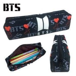 BT21 Canvas Pencil Bag Accessories Army Logo BT21 BulletProof Vest Pencil Case Stationery cb5feb1b7314637725a2e7: BT21|BTS2|BTS3 