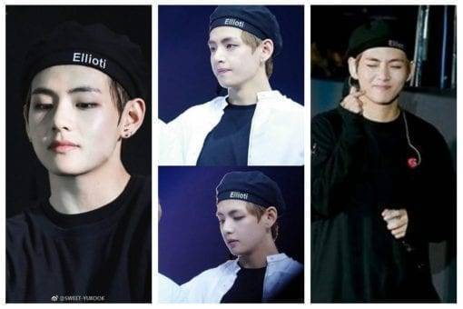 BTS Bangtan Boys V Same Octagonal Leather Hat Bangtan Fashion Caps cb5feb1b7314637725a2e7: black 1pc