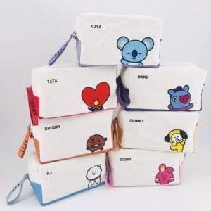 BT21 Pencil Bags/Cosmetic Case BT21 Handbags & Wallets Pencil Case cb5feb1b7314637725a2e7: CHIMNY|COOKY|KDYA|MANG|RJ|SHOOKY|TATA 