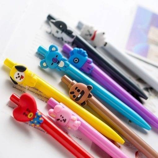 BT21 Cute 10 Color Ballpoint Pen Accessories BT21 Pen Stationery cb5feb1b7314637725a2e7: Ball Pen Alpaca|Ball Pen Koala|Ball Pen Love|Ball Pen Naughty Bag|Ball Pen Pony|Ball Pen Puppy|Ball Pen Rabbit|Ball Pen Robot|Gel Pen Alpaca|Gel Pen Koala|Gel Pen Love|Gel Pen Naughty Bag|Gel Pen Pony|Gel Pen Puppy|Gel Pen Rabbit|Gel Pen Robot