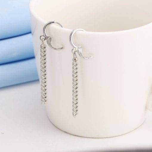 BTS JIMIN Stud Earrings Statement Accessories Earring 8d255f28538fbae46aeae7: Silver