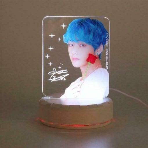 BTS Idol Photo Colorful LED Night Lights Accessories PhotoCard Plaque & Figure cb5feb1b7314637725a2e7: A|B|C|D|E|F|G