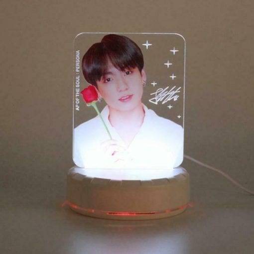 BTS Idol Photo Colorful LED Night Lights Accessories PhotoCard Plaque & Figure cb5feb1b7314637725a2e7: A|B|C|D|E|F|G